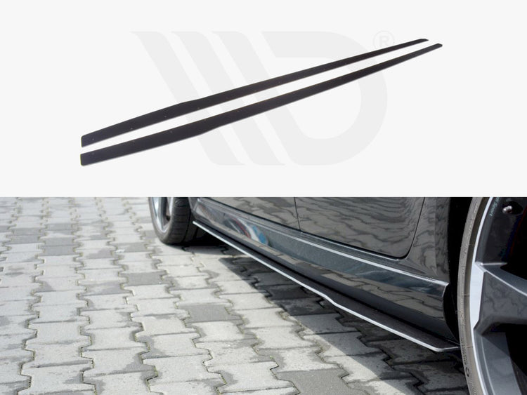 Maxton Design Racing Side Skirts Diffusers V.1 Audi Rs3 8v Facelift Sportback (2017-20) - Wayside Performance 