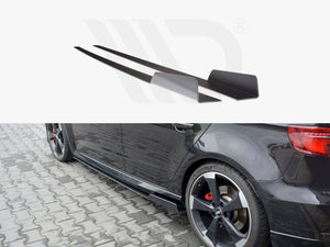 Maxton Design Racing Side Skirts Diffusers V.2 Audi Rs3 8v Facelift Sportback (2017-20) - Wayside Performance 