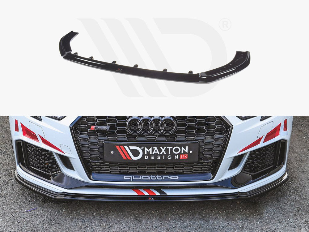 Maxton Design Front Splitter V.2 Audi Rs3 8v Facelift Sportback (2017-2020) - Wayside Performance 