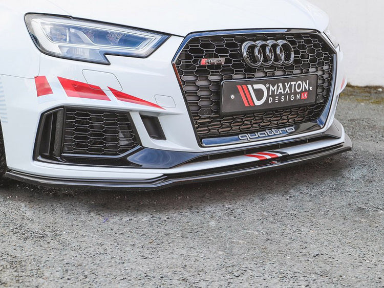 Maxton Design Front Splitter V.2 Audi Rs3 8v Facelift Sportback (2017-2020) - Wayside Performance 