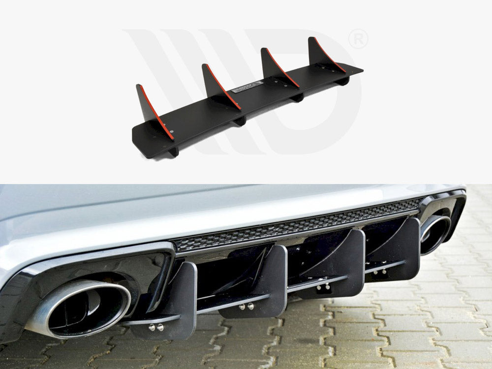 Maxton Design Rear Diffuser Audi Rs3 8va Sportback Pre-facelift (2015-2016) - Wayside Performance 