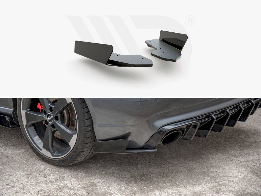 Street PRO Rear Side Splitters + Flaps Audi RS3 8V Sportback - Wayside Performance 
