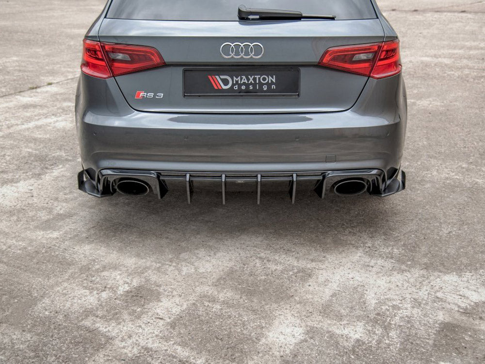 Maxton Design Racing Rear Side Splitters (+flaps) Audi Rs3 8v Sportback (2015-2016) - Wayside Performance 