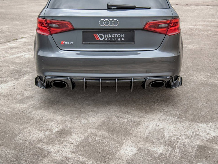 Maxton Design Racing Rear Side Splitters (+flaps) Audi Rs3 8v Sportback (2015-2016) - Wayside Performance 