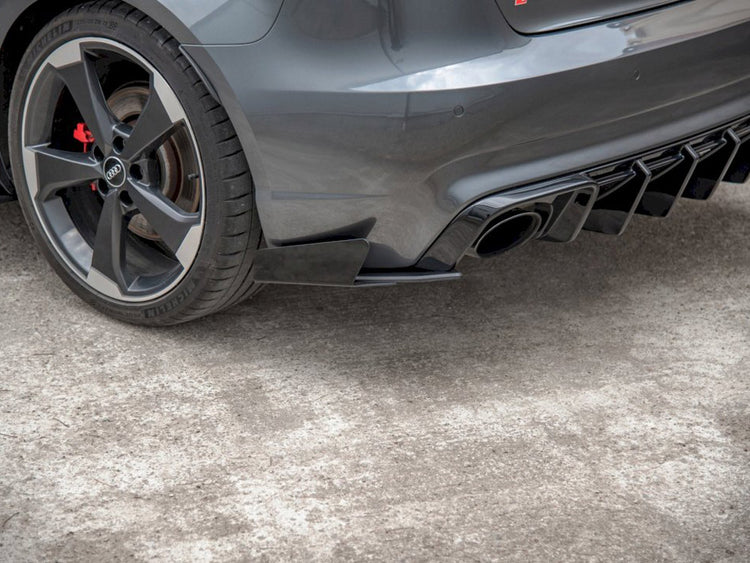 Maxton Design Racing Rear Side Splitters (+flaps) Audi Rs3 8v Sportback (2015-2016) - Wayside Performance 