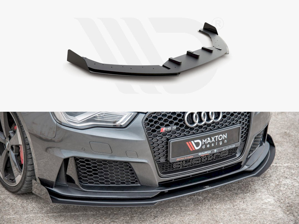 Street PRO Front Splitter + Flaps Audi RS3 8V Sportback - Wayside Performance 