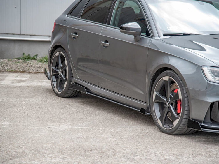 Maxton Design Racing Side Skirt Splitters (+flaps) Audi Rs3 8v Sportback (2015-2016) - Wayside Performance 