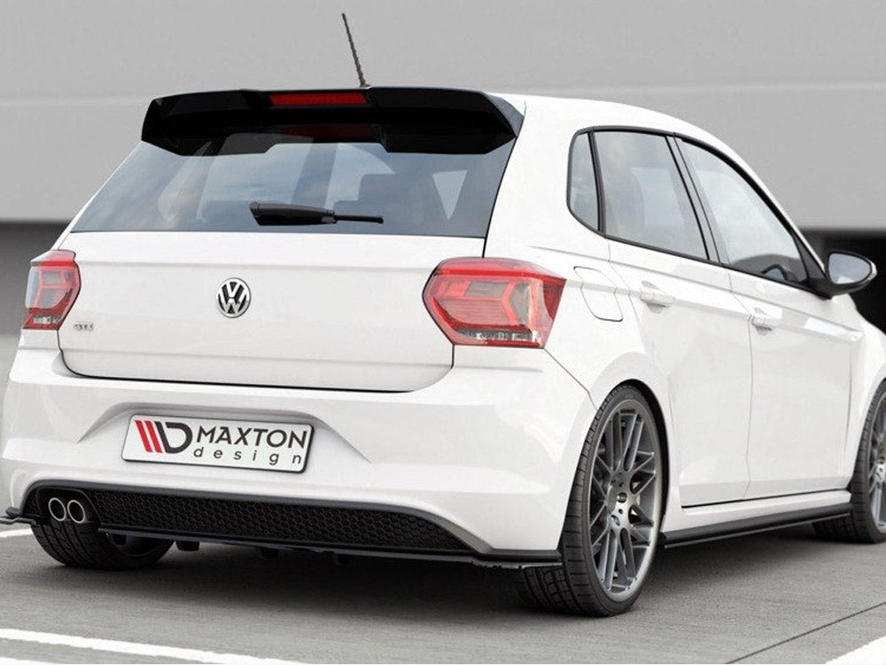 Central Rear Splitter (W/ Vertical Bars) Vw Polo Mk6 Gti (2017-2021) - Wayside Performance 