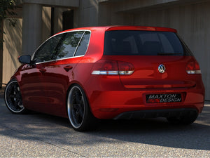 Rear Valance VW Golf Mk6 NO Exhaust CUT OUT (2008-2012) - Wayside Performance 