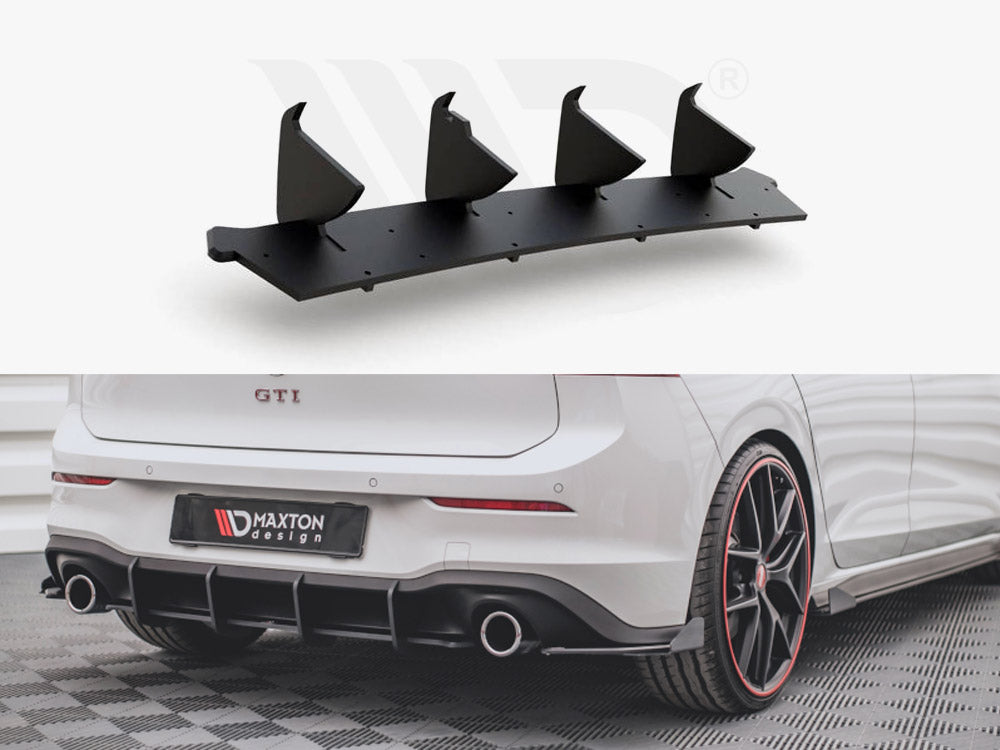 Racing Durability Rear Diffuser V1 Vw Golf 8 Gti (2020-) - Wayside Performance 