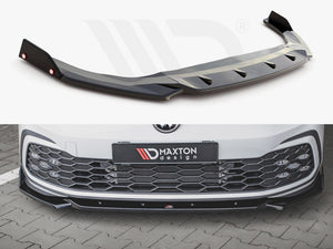 Front Splitter V.2 + Flaps Vw Golf 8 Gti / R-line - Wayside Performance 