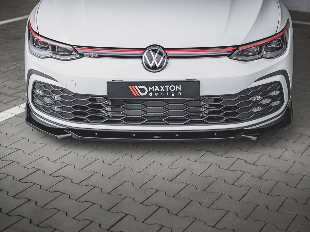 Front Splitter V.2 + Flaps Vw Golf 8 Gti / R-line - Wayside Performance 