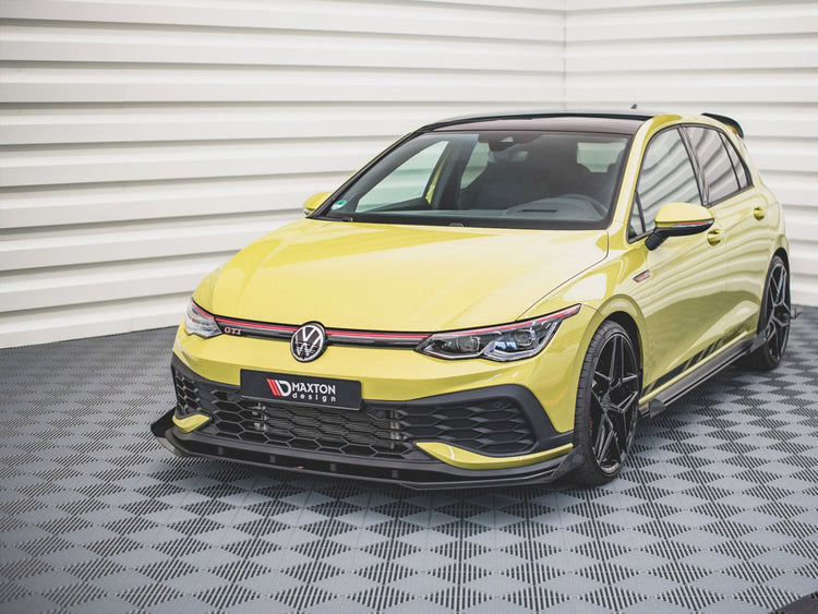 Street PRO Front Splitter + Flaps VW Golf 8 GTI Clubsport - Wayside Performance 