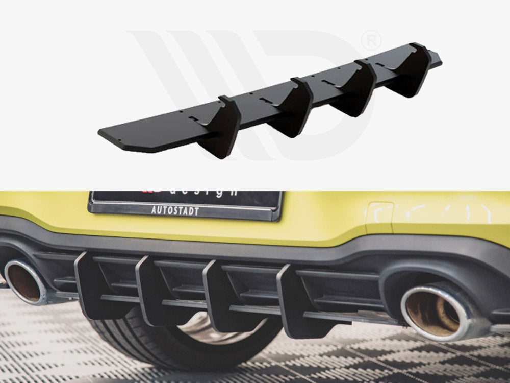 Racing Durability Rear Diffuser V1 Vw Golf 8 Gti Clubsport (2020-) - Wayside Performance 