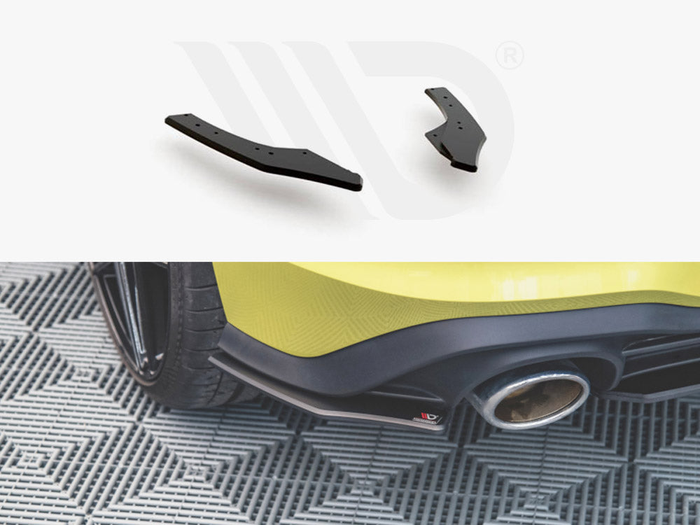 Street PRO Rear Side Splitters VW Golf 8 GTI Clubsport - Wayside Performance 