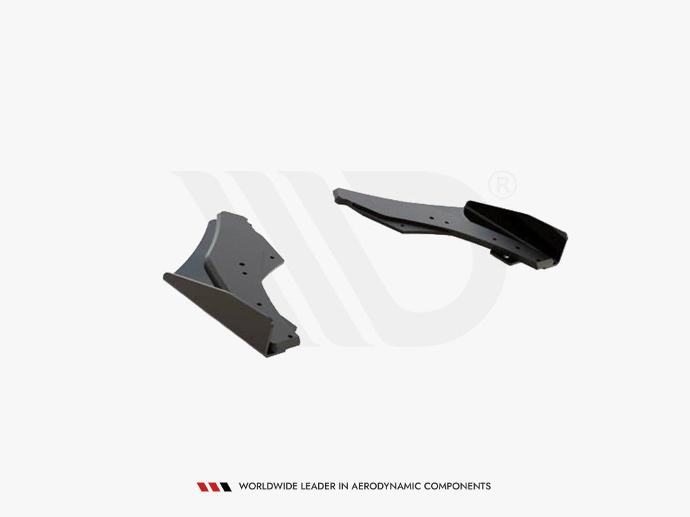 Street PRO Rear Side Splitters + Flaps VW Golf 8 GTI Clubsport - Wayside Performance 