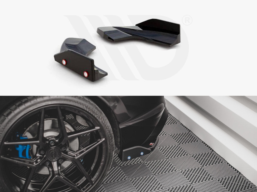 Rear Side Splitters V.2 + Flaps Vw Golf R Mk8 - Wayside Performance 