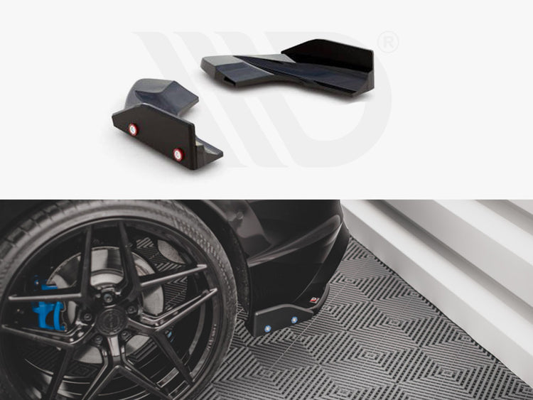 Rear Side Splitters V.2 + Flaps Vw Golf R Mk8 - Wayside Performance 