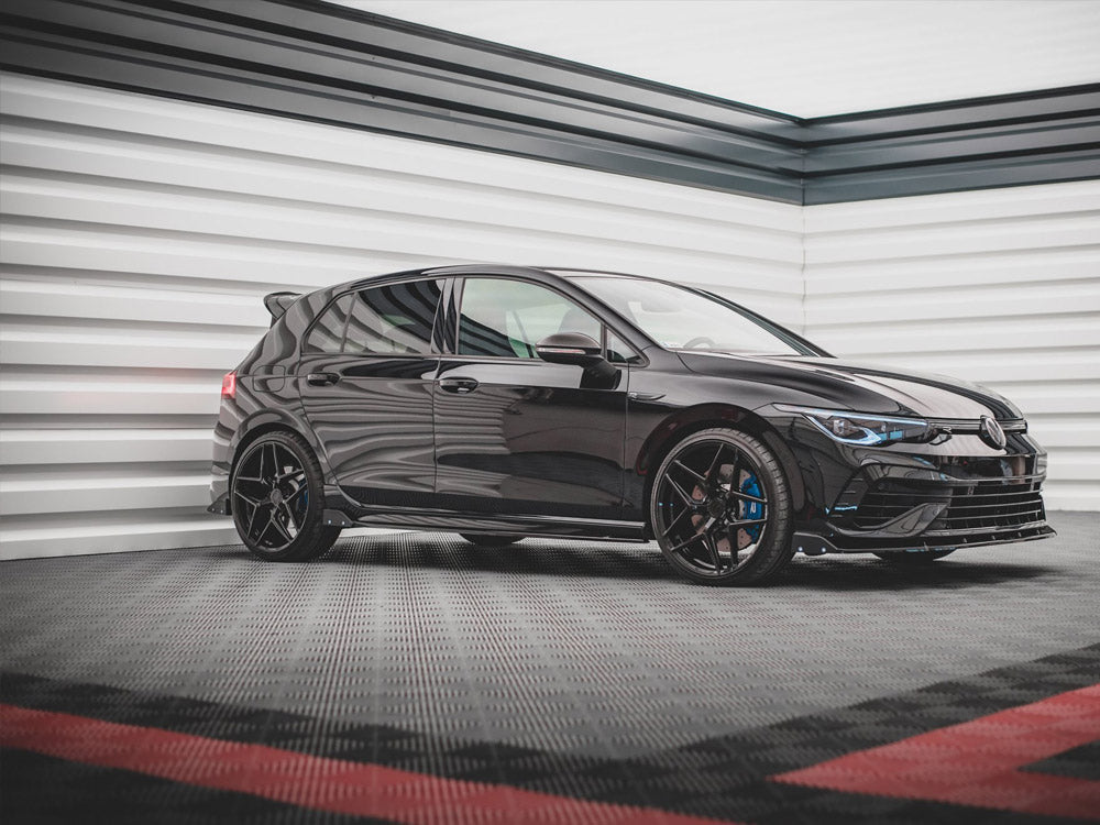 Rear Side Splitters V.2 + Flaps Vw Golf R Mk8 - Wayside Performance 