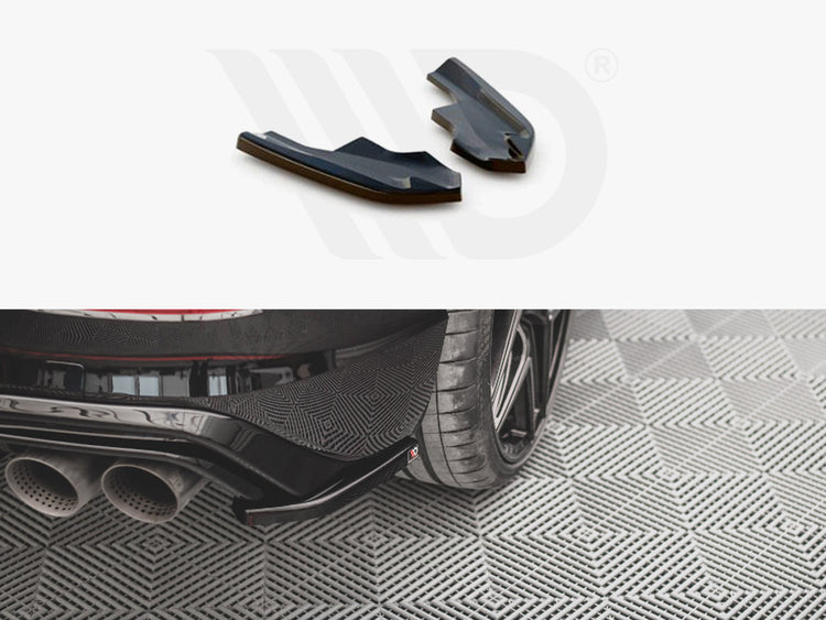 Rear Side Splitters V.4 Vw Golf R Mk8 (2020-) - Wayside Performance 