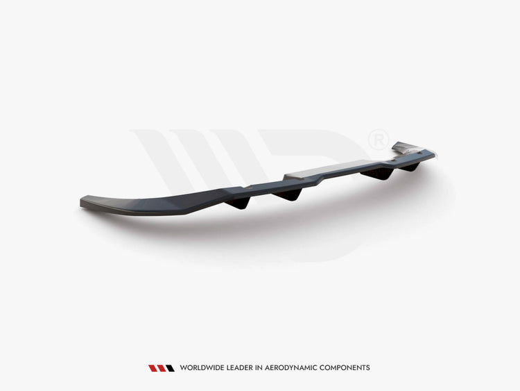 Central Rear Splitter (Vertical Bars) Audi Q3 Sportback S-Line - Wayside Performance 