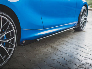 Street PRO Side Skirts Diffusers + Flaps BMW 1 F21 M135i / M140i / M-Pack - Wayside Performance 
