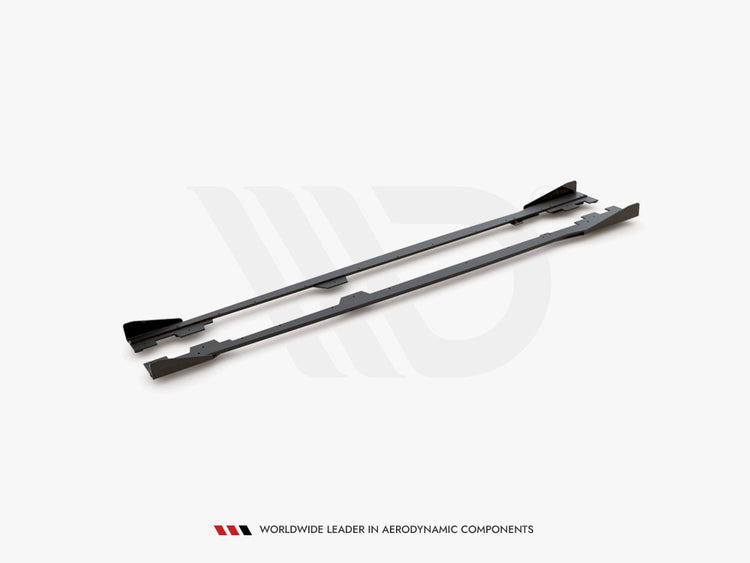 Street PRO Side Skirts Diffusers + Flaps BMW 1 F21 M135i / M140i / M-Pack - Wayside Performance 