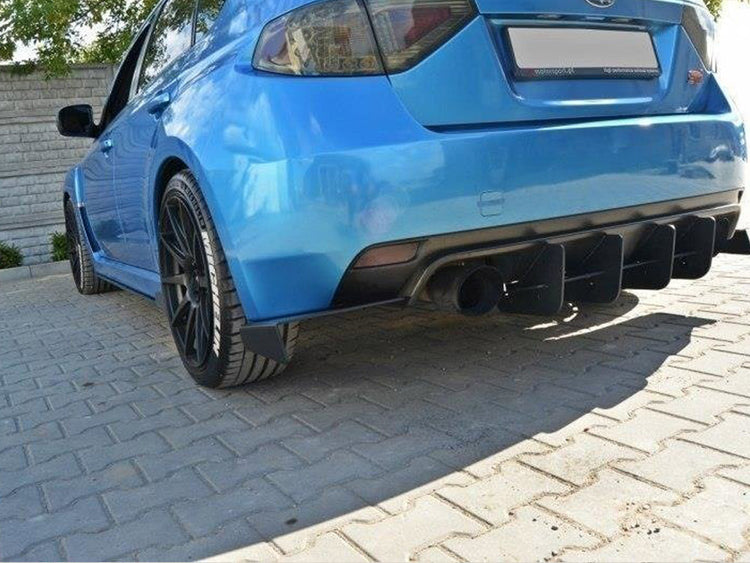 Racing Rear Side Splitters Subaru Impreza WRX STI 2009-2011 - Wayside Performance 