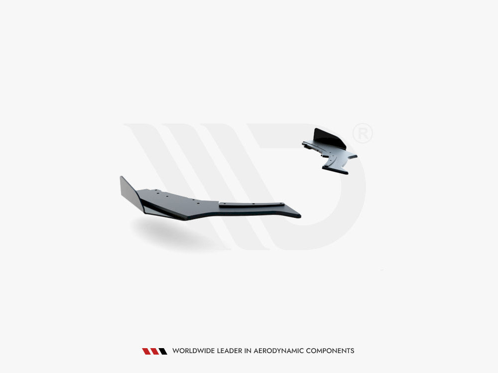 Street PRO Rear Side Splitters V.3 + Flaps BMW 1 F20 M140i - Wayside Performance 