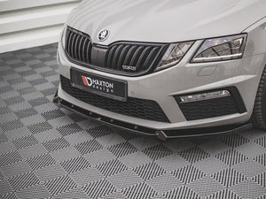 Front Splitter V.2 Skoda Octavia RS MK3 Facelift (2016-2019) - Wayside Performance 