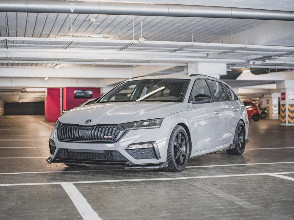 Front Splitter V.2 + Flaps Skoda Octavia RS Mk4 - Wayside Performance 