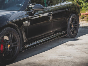 Side Skirts Diffusers V1 Porsche Panamera Turbo 970 Facelift (2013-2016) - Wayside Performance 