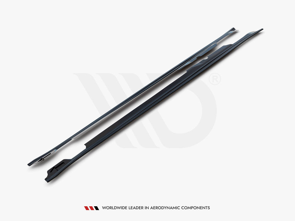Side Skirts Diffusers V2 Porsche Panamera Turbo 970 Facelift (2013-2016) - Wayside Performance 