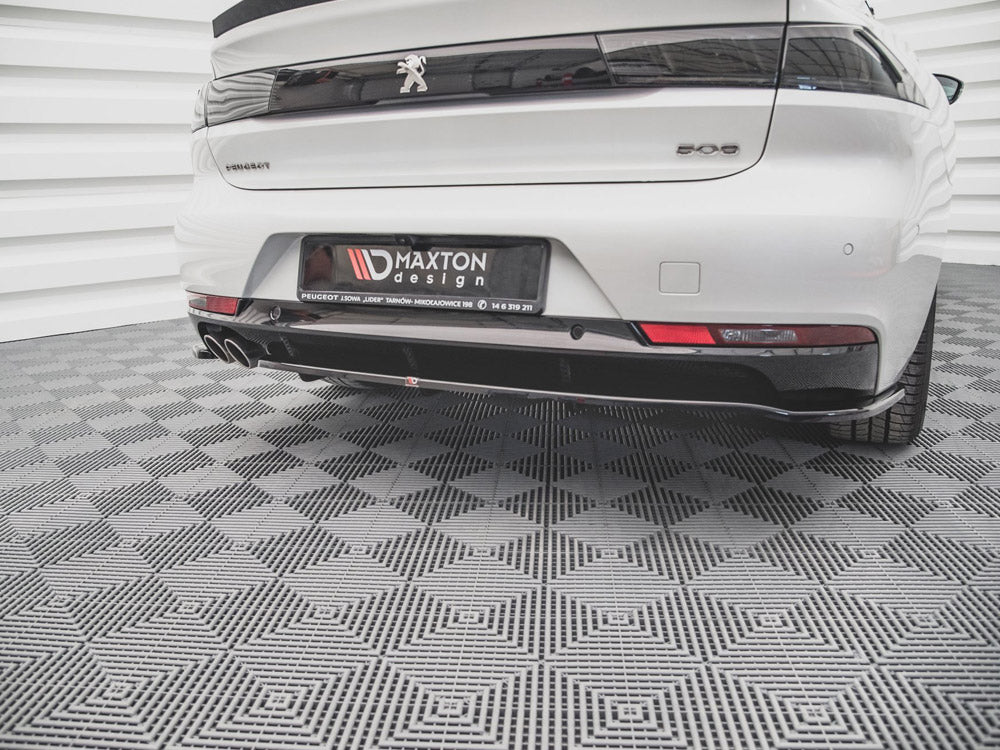 Central Rear Splitter (Vertical Bars) Peugeot 508 GT-Line Mk2 - Wayside Performance 