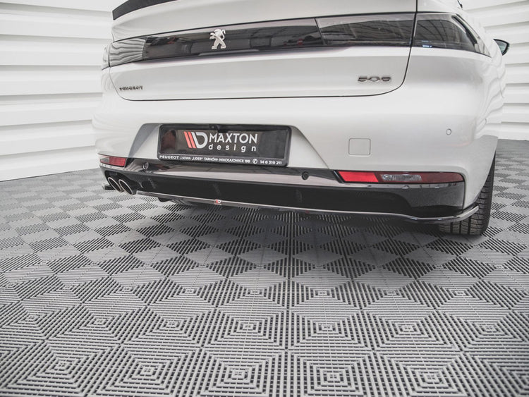 Central Rear Splitter (Vertical Bars) Peugeot 508 GT-Line Mk2 - Wayside Performance 