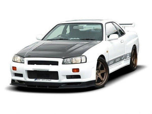 Front Splitter  Nissan Skyline R34 GTR (For 2299 Bumper) GTR Look (1998-2002) - Wayside Performance 