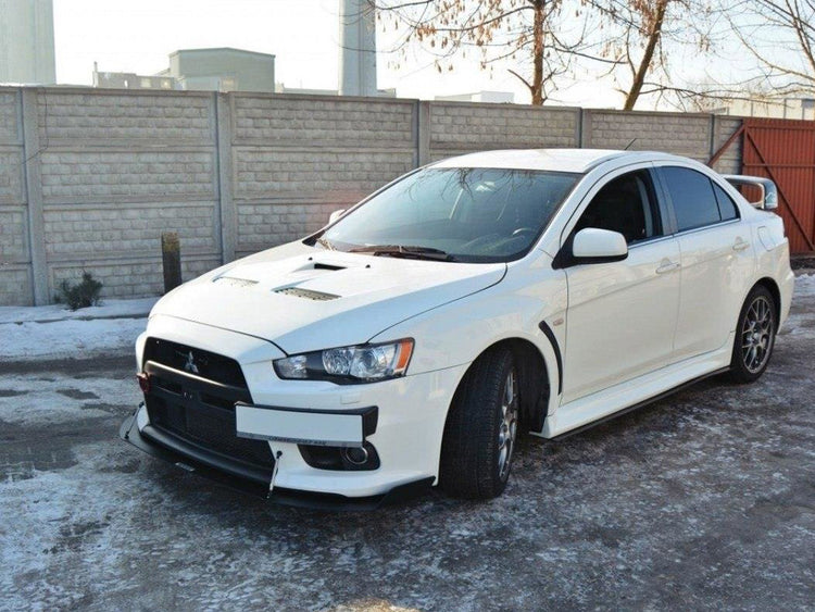 Front Racing Splitter V.1 Mitsubishi Lancer EVO X (2007-2015) - Wayside Performance 