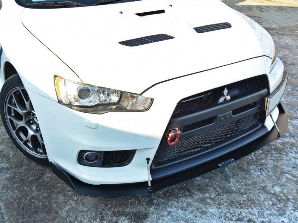 Front Racing Splitter V.1 Mitsubishi Lancer EVO X (2007-2015) - Wayside Performance 