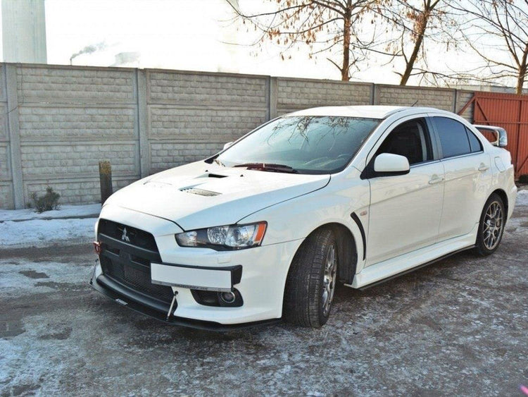 Racing Side Skirts Diffusers Mitsubishi Lancer EVO X (2007-2015) - Wayside Performance 