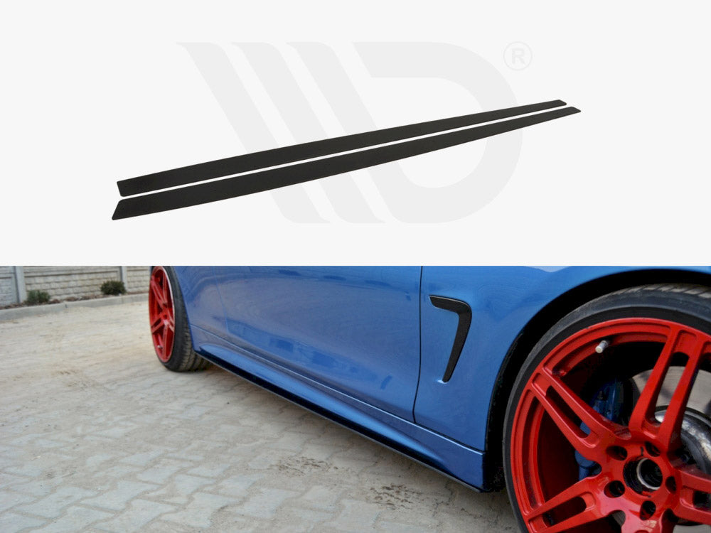 Racing Side Skirts Splitters Bmw 4 F32 M-sport (2013-2016) - Wayside Performance 