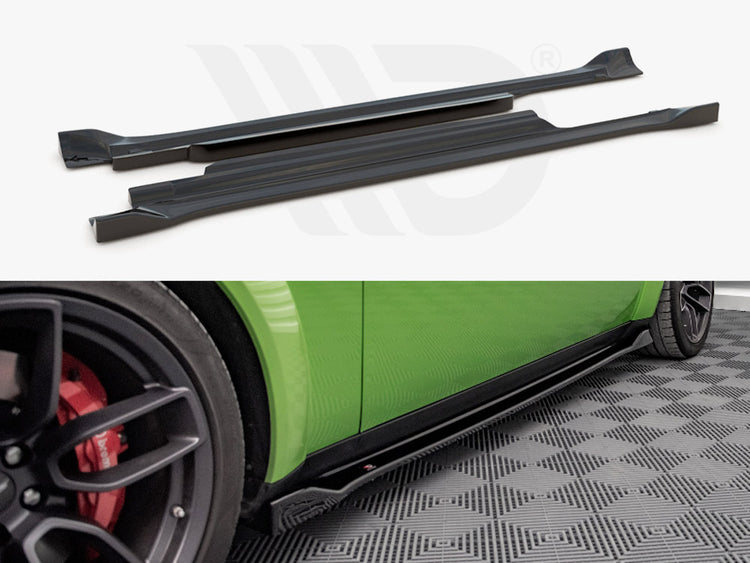 Side Skirts Diffusers Dodge Challenger SRT Hellcat Widebody Mk3 - Wayside Performance 