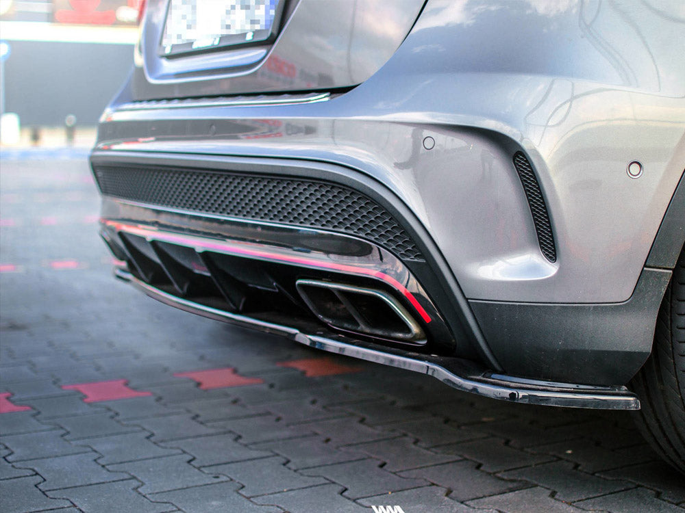Rear Splitter (NO Vertical Bars) Mercedes-benz GLA 45 AMG SUV (X156) Pre-facelift (2014-2017) - Wayside Performance 