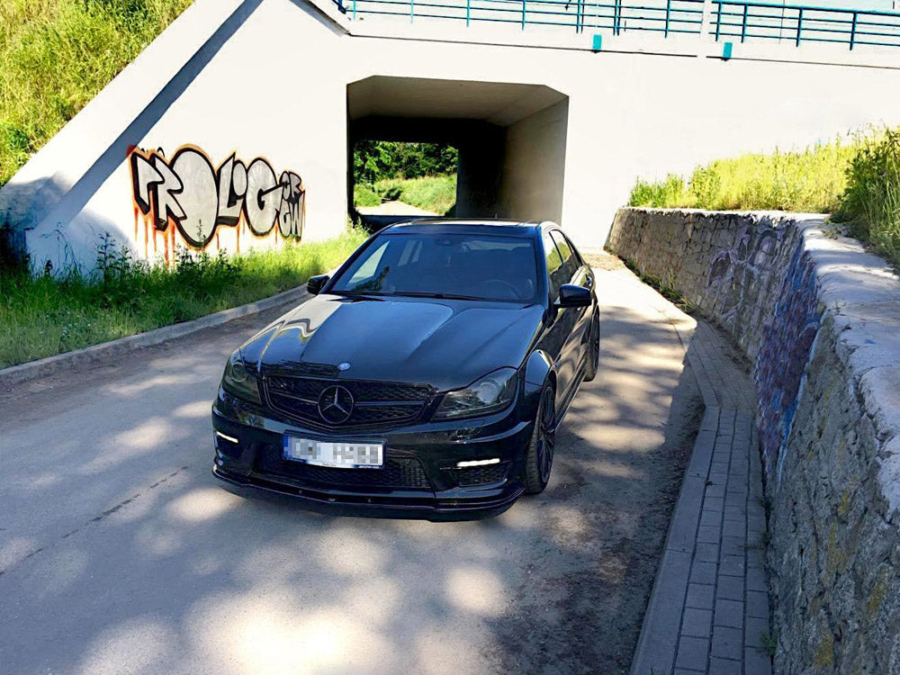 Side Skirts Splitters Mercedes C-Class W204 C63 AMG Facelift (2011-2014) - Wayside Performance 