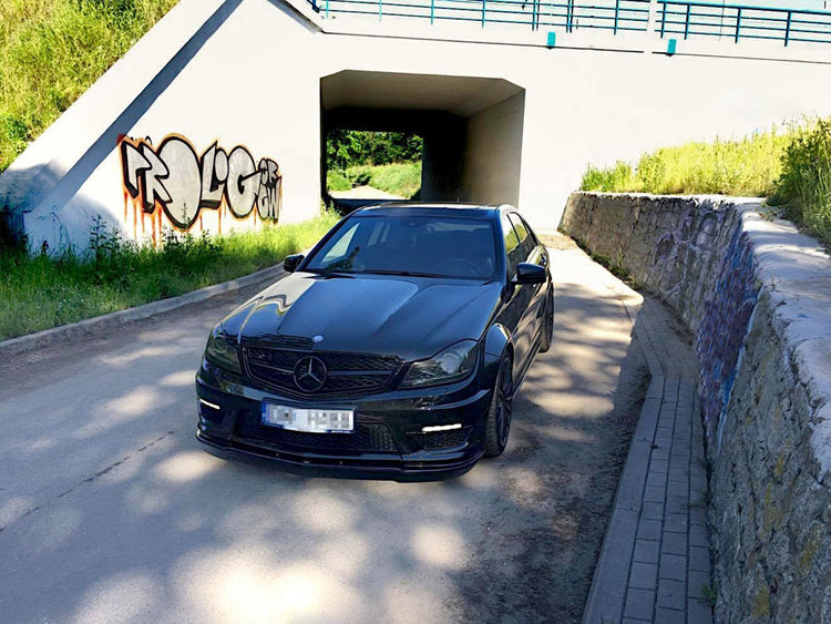Side Skirts Splitters Mercedes C-Class W204 C63 AMG Facelift (2011-2014) - Wayside Performance 