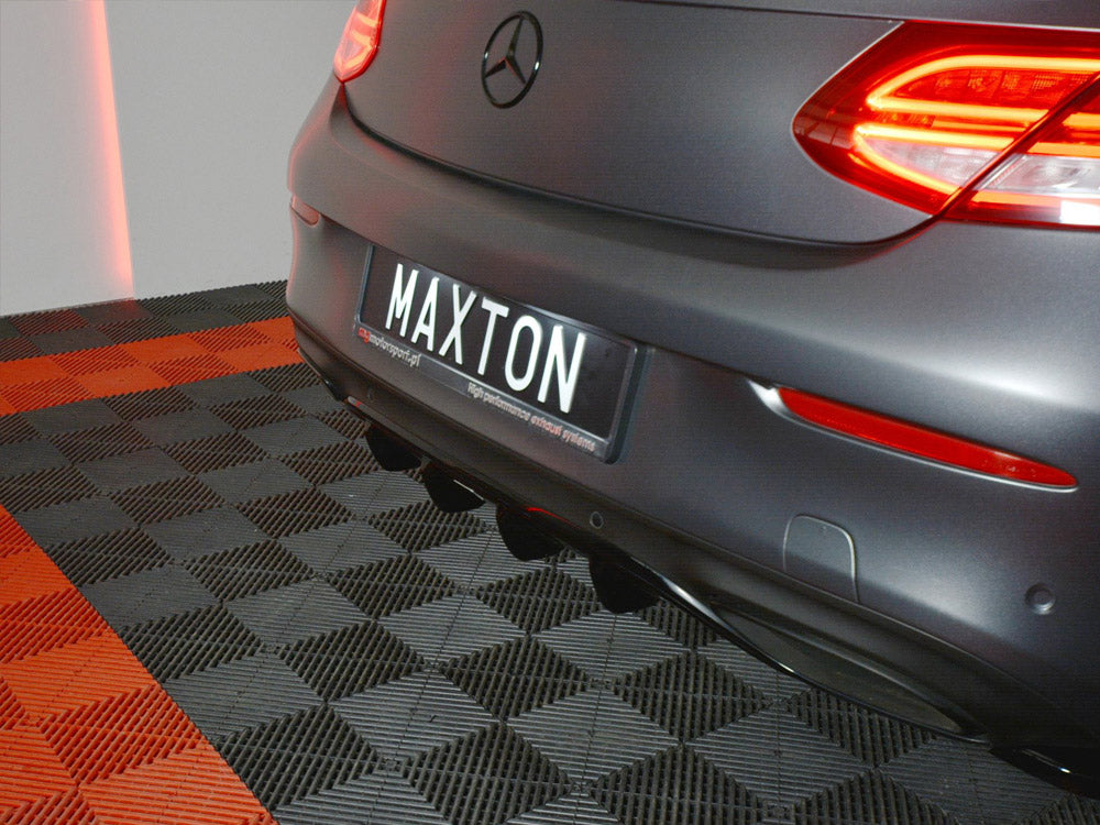 Rear Diffuser Mercedes C-Class W205 Coupe AMG-Line (2015-2018) - Wayside Performance 