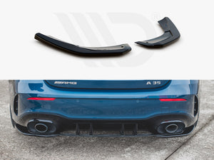 Rear Side Splitters Mercedes A35 AMG Hatchback W177 - Wayside Performance 