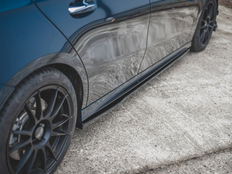 Side Skirts Diffusers V.1 Mercedes A35 AMG / AMG-Line W177 - Wayside Performance 