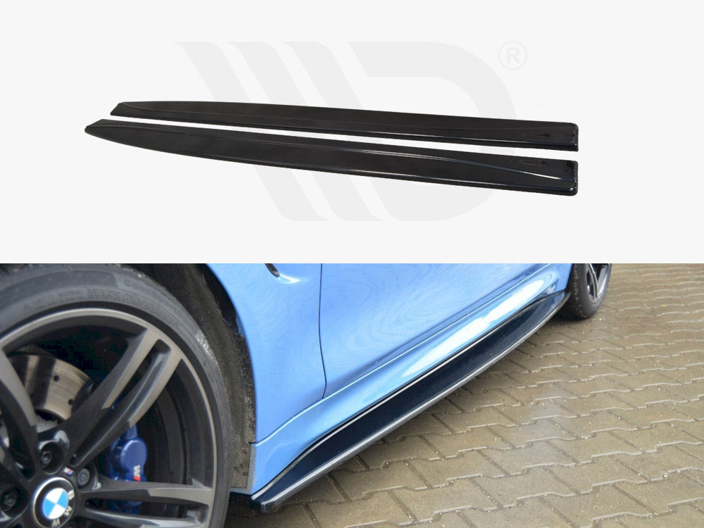 Maxton Design Side Skirts Diffusers V.1 Bmw M4 F82 - Wayside Performance 
