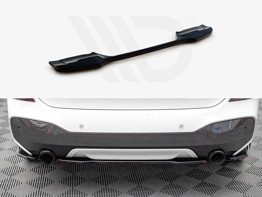 Central Rear Splitter BMW X1 M-Pack F48 (2015-2019) - Wayside Performance 
