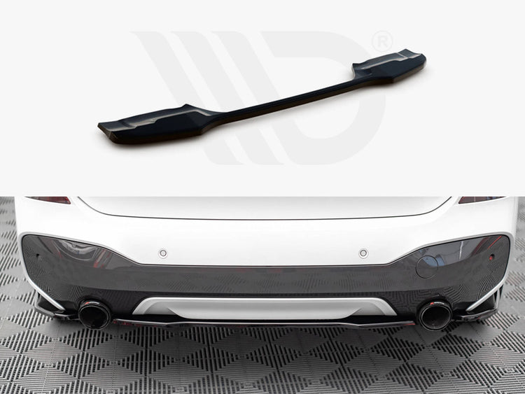 Central Rear Splitter BMW X1 M-Pack F48 (2015-2019) - Wayside Performance 